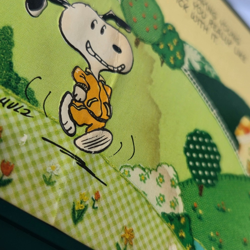Hallmark Peanuts Plaque Green Snoopy Jogging Vintage 1958 - Picture 5 of 10
